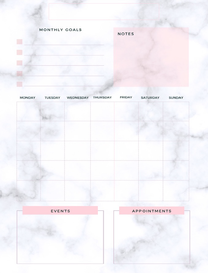 Monthly Overview Printour Mrsmillionbudgets