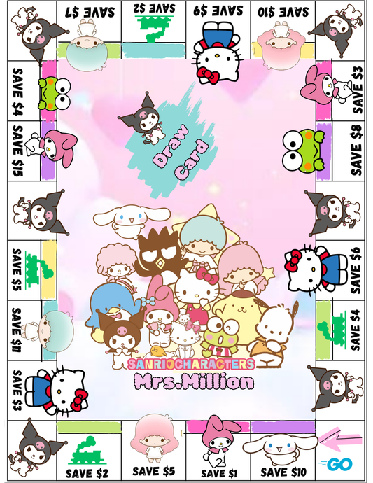 Sanrio Board and card print out