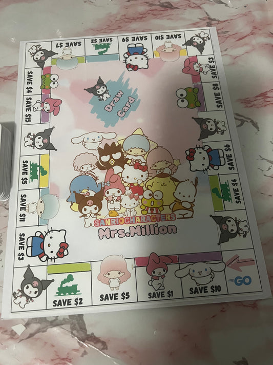 Sanrio Saveopoly board