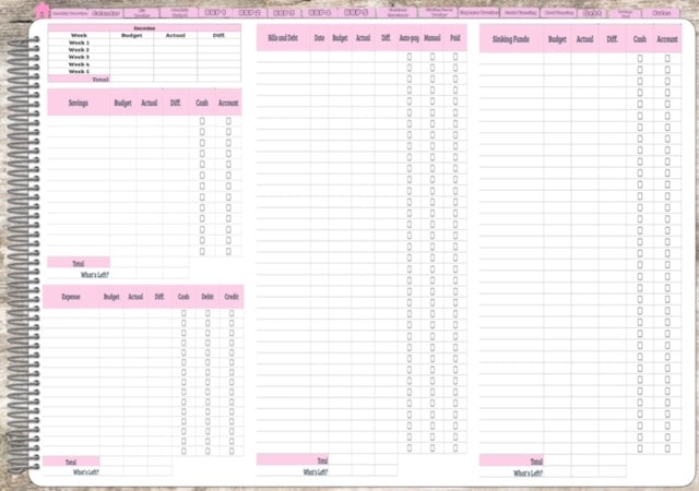 Love Finance Digital Budget Planner