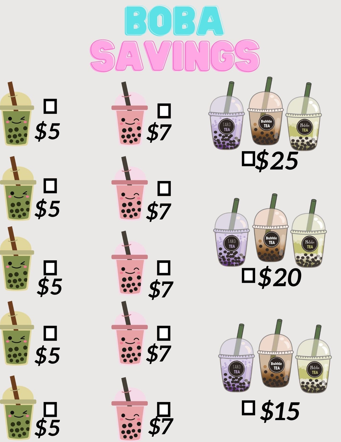 Boba Savings